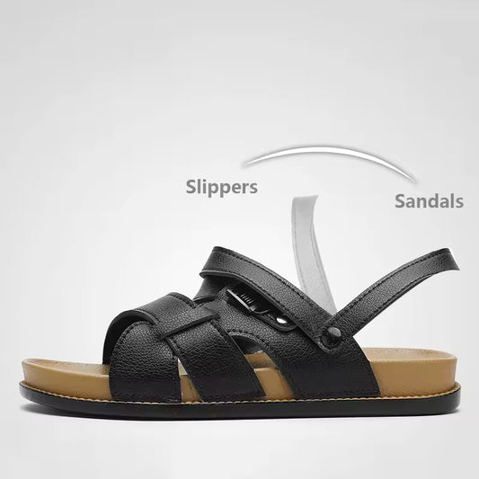 Sandale Vavenly  — Style cuir naturel homme