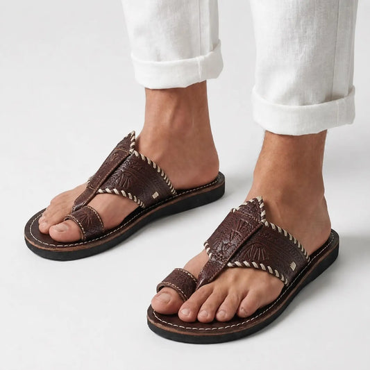 La Sandale Riad — Cuir Véritable